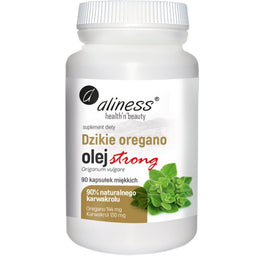 Aliness Dzikie oregano olej Strong 100% suplement diety 90 kapsułek