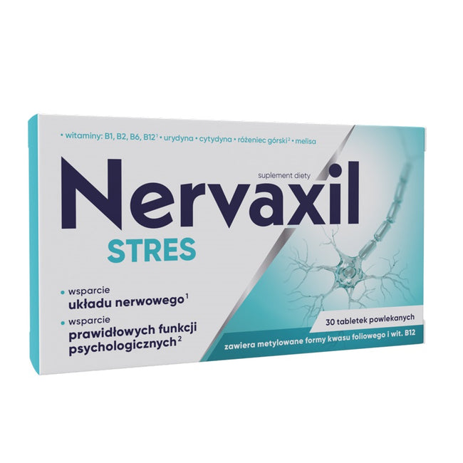 Nervaxil Stres suplement diety 30 tabletek powlekanych