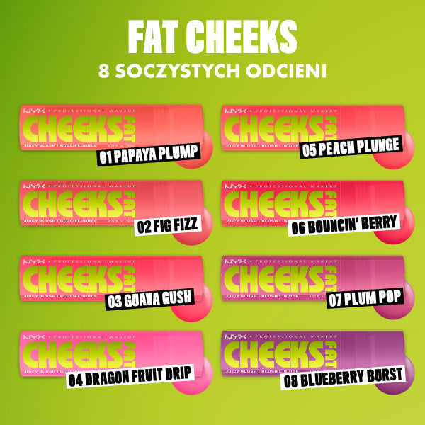 NYX Professional MakeUp Fat Cheeks róż do policzków w płynie