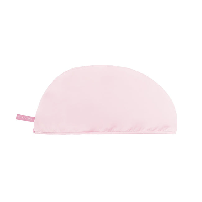 Glov Dwustronny turban do włosów z mikrofibry i wegańskiej satyny szybkie suszenie anti-frizz Satin Pink