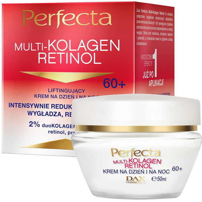 Perfecta Multi-Kolagen Retinol liftingujący krem na dzień i na noc 60+ 50ml