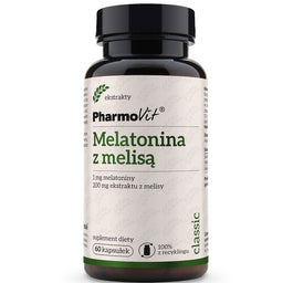 Pharmovit Melatonina z melisą suplement diety 60 kapsułek