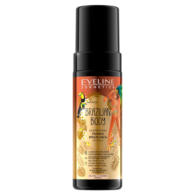 Eveline Cosmetics Brazilian Body ekspresowa pianka brązująca do ciała 150ml