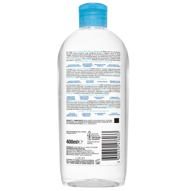MIXA Optymalna Tolerancja płyn micelarny do skóry wrażliwej 400ml