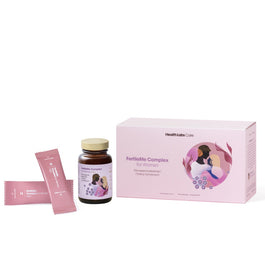 HealthLabs FertileMe Complex For Women suplement diety dla wsparcia płodności i funkcji rozrodczych dla kobiet 30 kapsułek + 30 saszetek