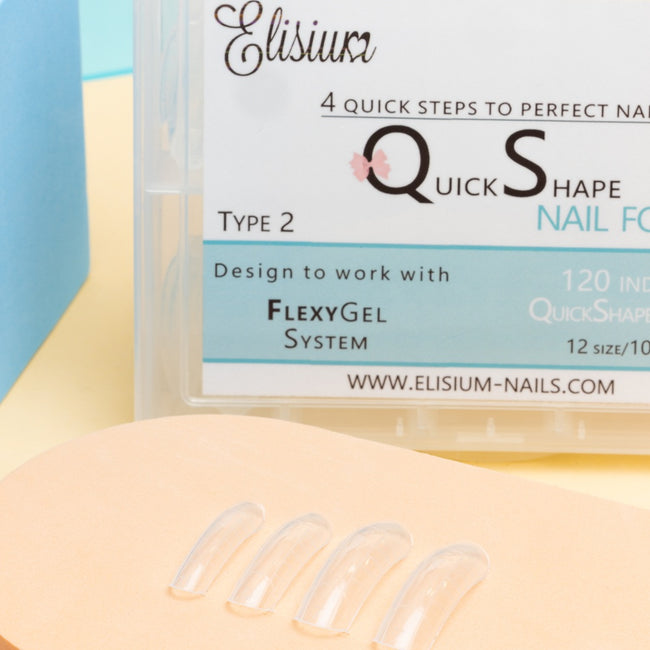 Elisium Quick Shape Nail Form formy do przedłużania paznokci Type2 120 szt.