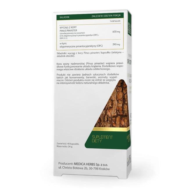 Medica Herbs Kora Sosny suplement diety 40 kapsułek