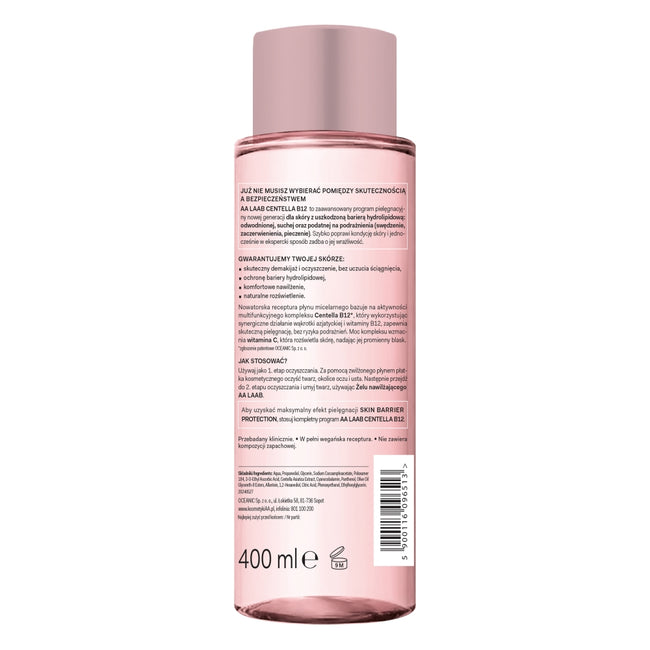 AA LAAB nawilżający płyn micelarny 400ml