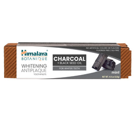 Himalaya Botanique wybielająca pasta do zębów Węgiel aktywny + Olej z czarnuszki 113g