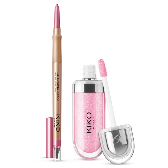 KIKO Milano Lip Combo Set zestaw nawilżający błyszczyk i dopasowana konturówka