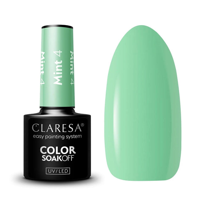 Claresa Color Soak Off UV/LED Mint lakier hybrydowy 5g