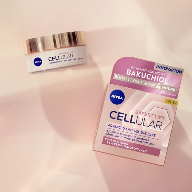 Nivea Cellular Expert Lift zestaw krem anti-age na dzień 50ml + 3-strefowe serum 30ml