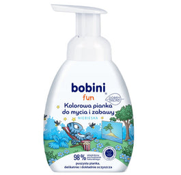Bobini Fun kolorowa pianka do mycia i zabawy Niebieska 300ml