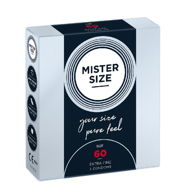 Mister Size Condoms prezerwatywy dopasowane do rozmiaru 60mm 3szt.