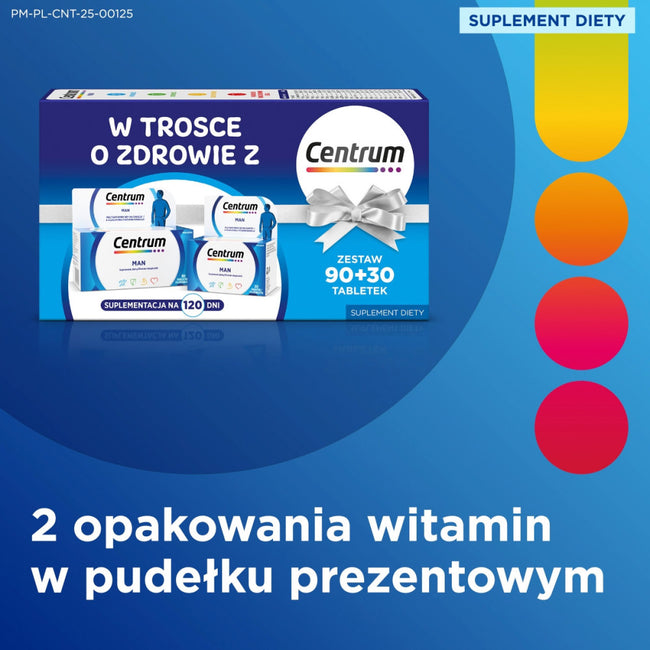 Centrum Man multiwitaminy dla mężczyzn suplement diety 90 + 30 tabletek