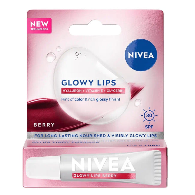Nivea Glowy Lips balsam do ust z wysoką ochroną SPF30