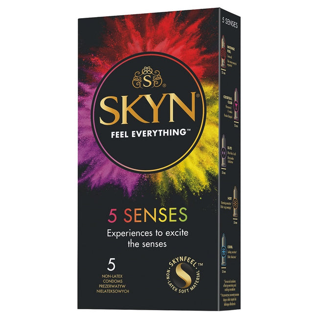 SKYN 5 Senses nielateksowe prezerwatywy 5szt