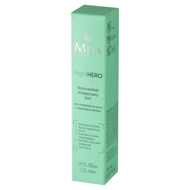 Miya Cosmetics nightHERO koncentrat miejscowy 2w1 15ml