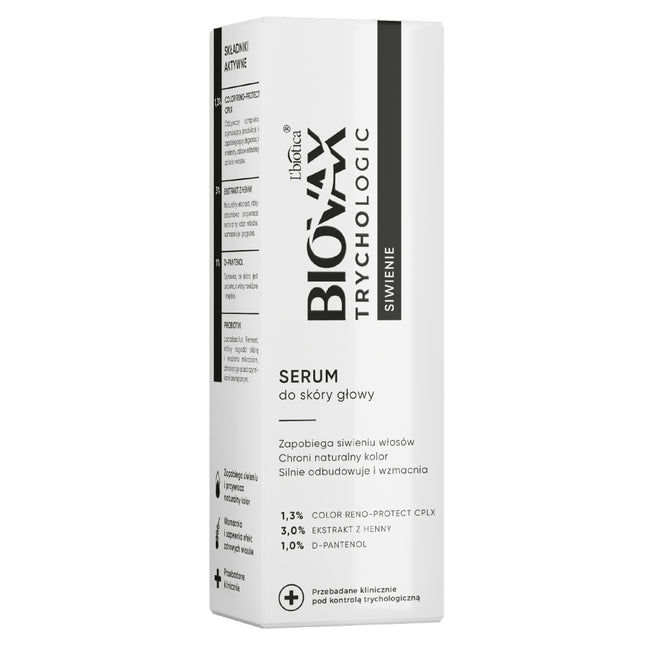 BIOVAX Trychologic Siwienie serum do skóry głowy 50ml