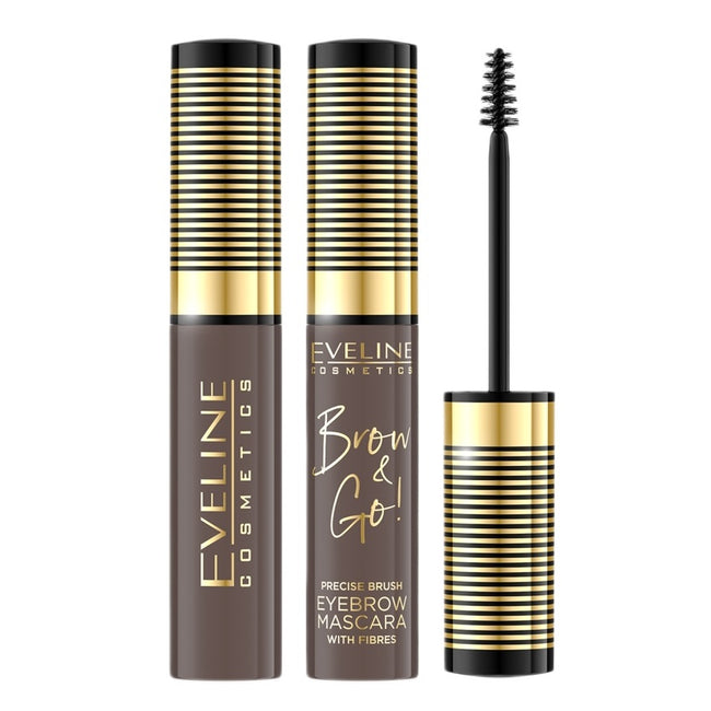 Eveline Cosmetics Brow & Go! maskara do brwi z zagęszczającymi włókienkami