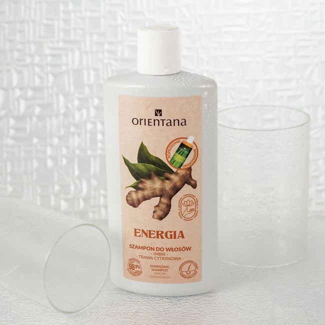 ORIENTANA Ajurwedyjski szampon do włosów Imbir i Trawa Cytrynowa 210ml