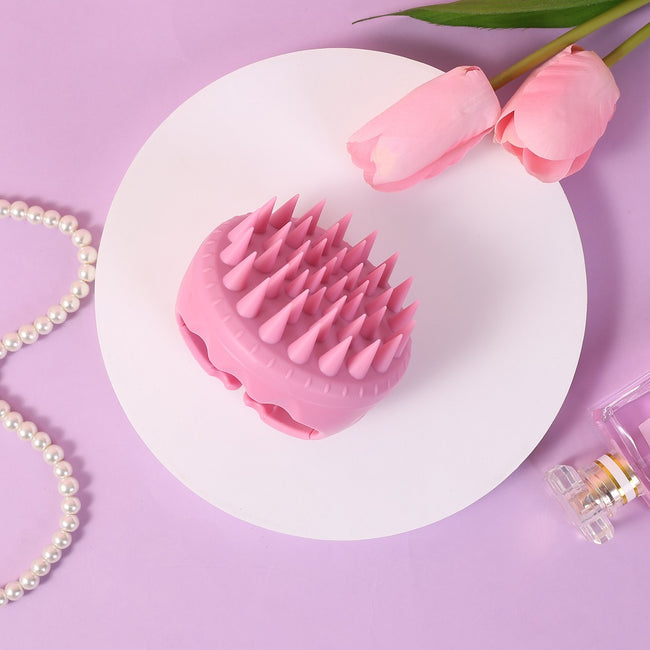 Sister Young Aura Scalp Massager Shampoo Brush szczotka do mycia i masażu skóry głowy Pink
