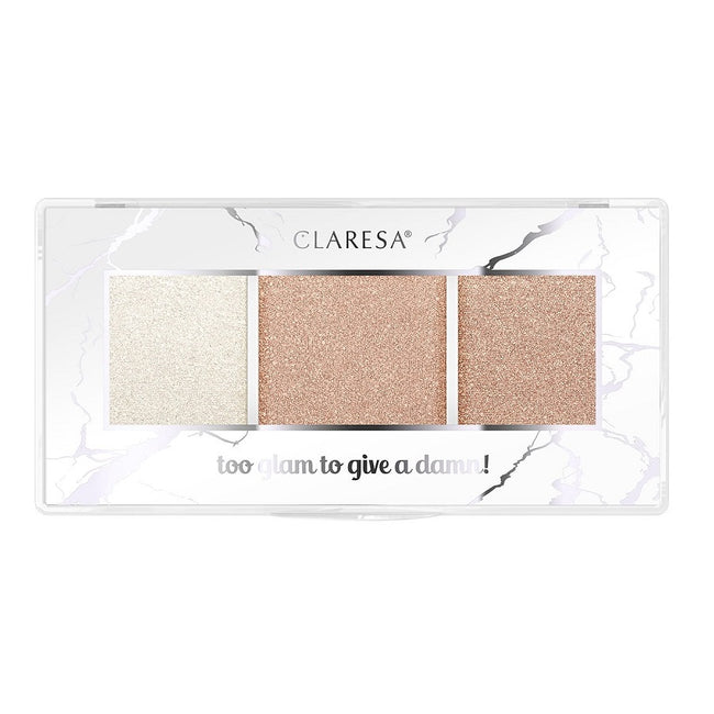 Claresa Too Glam To Give A Damn paleta rozświetlaczy