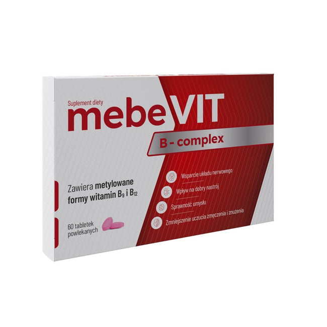 MebeVIT B-Complex suplement diety 60 tabletek powlekanych