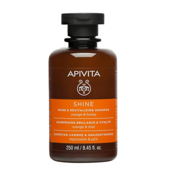 Apivita Shine & Revitalizing Shampoo szampon rewitalizujący z pomarańczą i miodem 250ml
