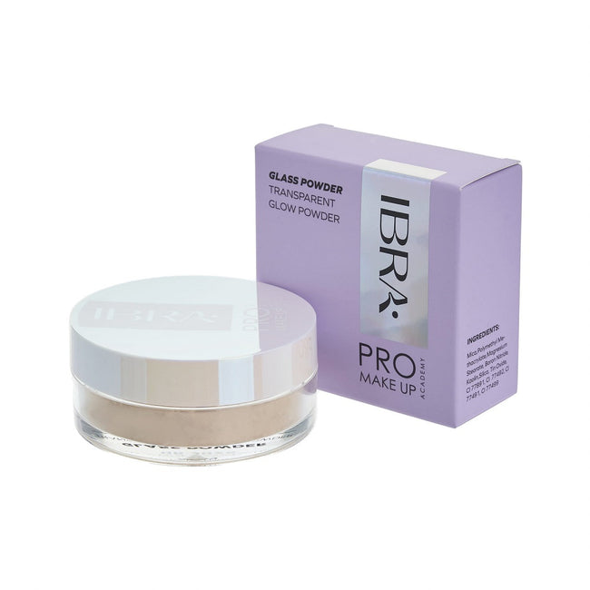 Ibra Glass Powder rozświetlający puder transparentny