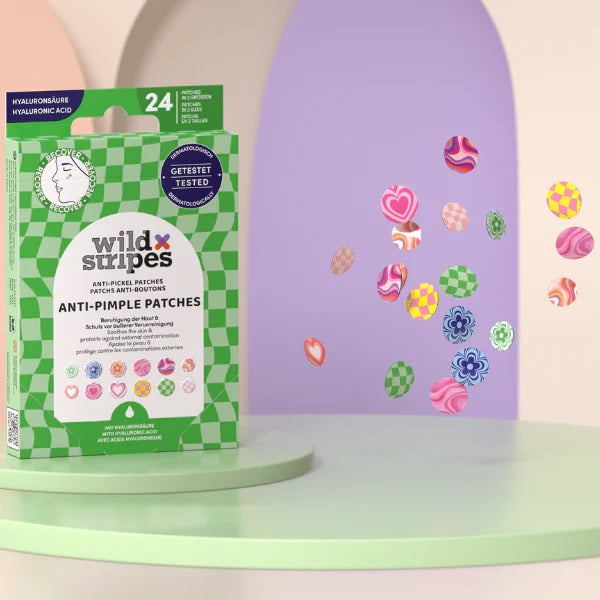 Wild Stripes Anti-Pimple Patches plastry na wypryski z kwasem hialuronowym 24szt.