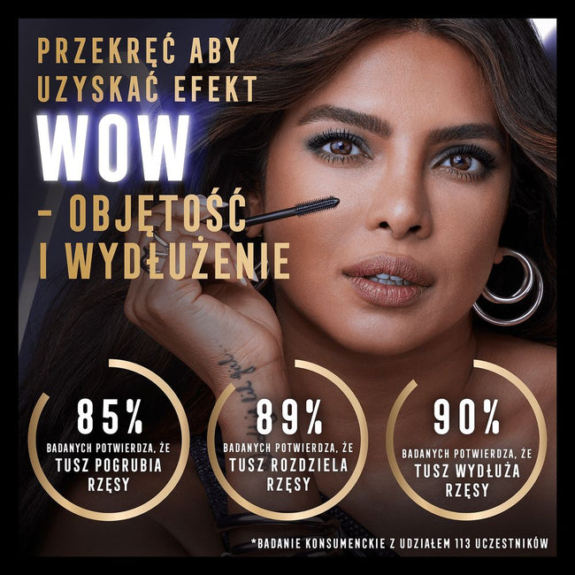Max Factor Masterpiece 2in1 Lash Wow wydłużający i nadający objętość tusz do rzęs 003 Midnight Black 7ml