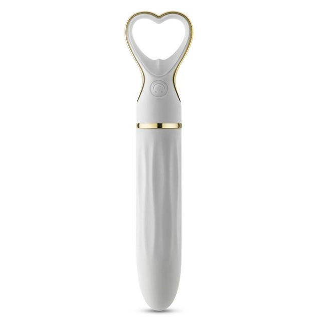 Blush Delice Heartthrob Silicone Bullet Vibrator wibrator z rączką w kształcie serca Whithe Bouquet