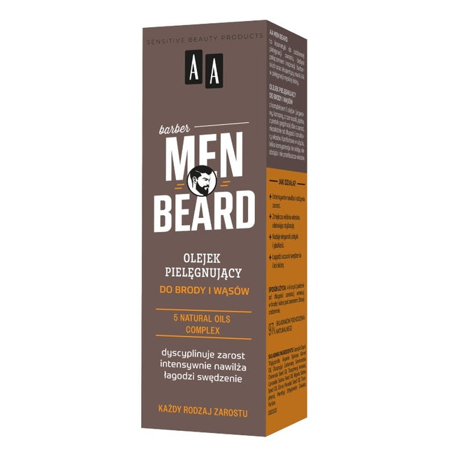 AA Men Beard olejek pielęgnujący do brody i wąsów 30ml