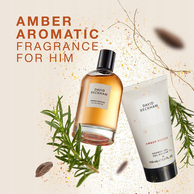 David Beckham Amber Breeze zestaw woda perfumowana spray 100ml + żel pod prysznic 150ml