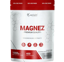 WISH Pharmaceutical Magnez cytrynian magnezu suplement diety w proszku 1000g