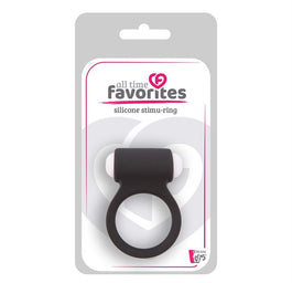Dream Toys All Time Favorites Silicone Stimu-Ring silikonowy pierścień na penisa Black
