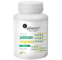 Aliness Jabłczan magnezu z B6 (P-5-P) suplement diety 100 kapsułek