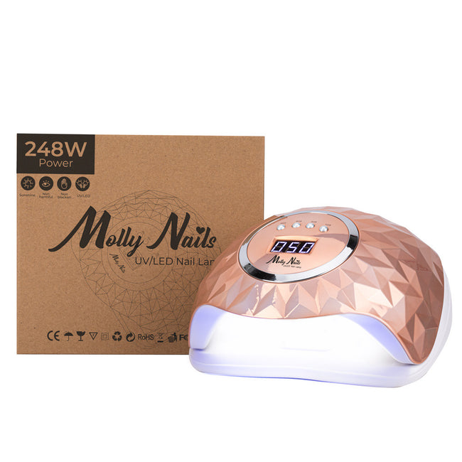 Molly Nails Lampa do paznokci dual UV/LED 248W Złota Y13
