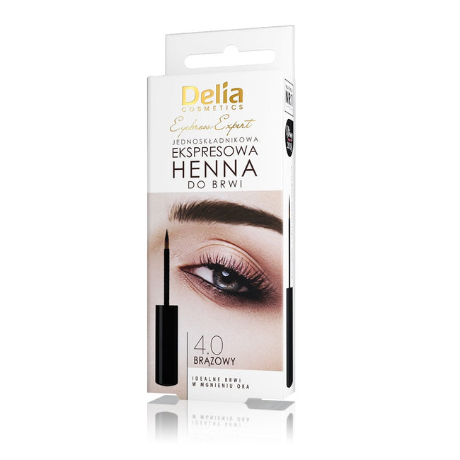 Delia Eyebrow Expert jednoskładnikowa ekspresowa henna do brwi