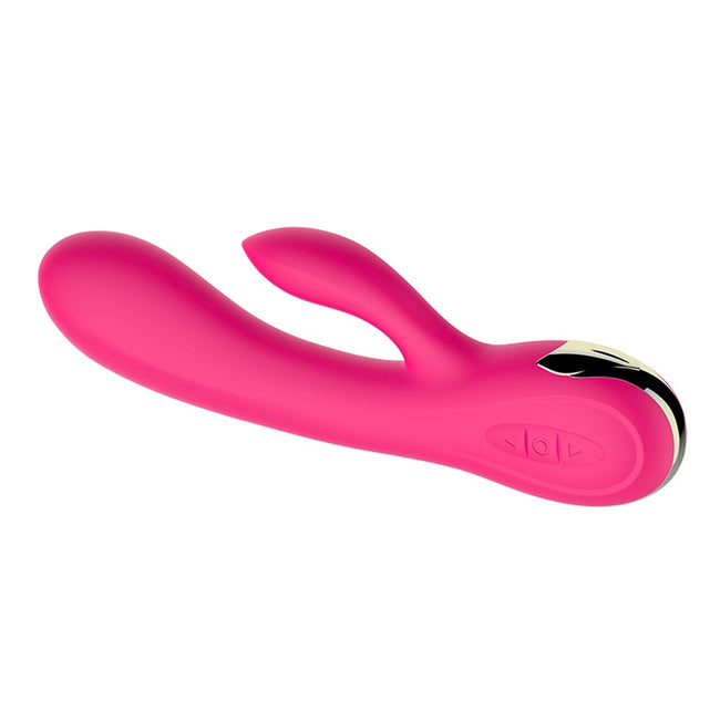 B-Series Fox Silicone Vibrator wibrator królik z możliwością regulacji natężenia pulsacji oraz funkcją grzania Pink
