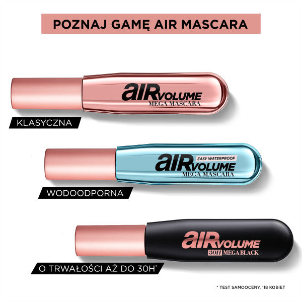 L'Oreal Paris Air Volume 30H Mega Black Mascara pogrubiający tusz do rzęs