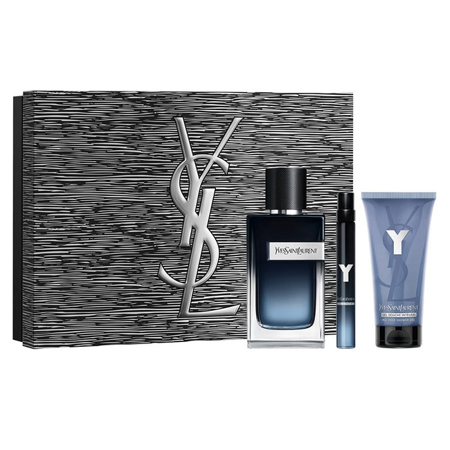 Yves Saint Laurent Y Pour Homme zestaw woda perfumowana spray 60ml + żel pod prysznic 50ml + miniatura wody perfumowanej spray 10ml