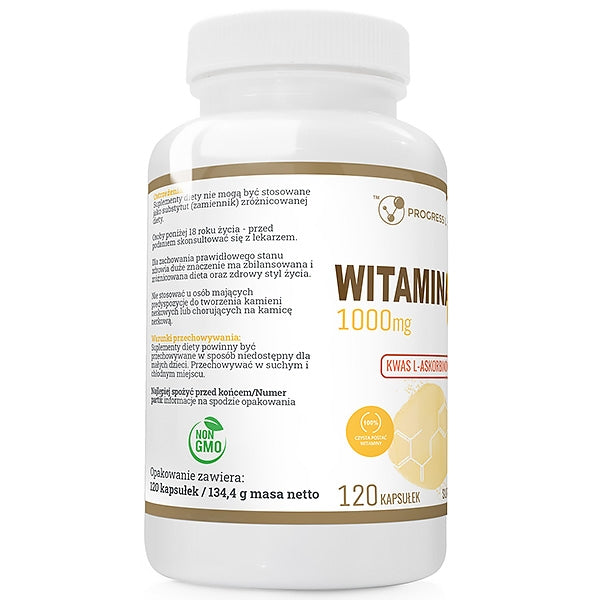 Progress Labs Witamina C 1000mg suplement diety 120 kapsułek
