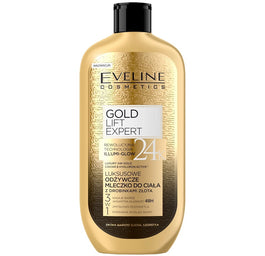Eveline Cosmetics Gold Lift Expert 24k Gold luksusowe odżywcze mleczko do ciała z drobinkami złota 350ml