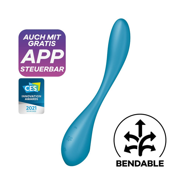 Satisfyer G-Spot Flex 5+ wibrator do punktu G Turquoise