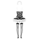 Obsessive Housemaid kostium 5-częściowy Black S/M