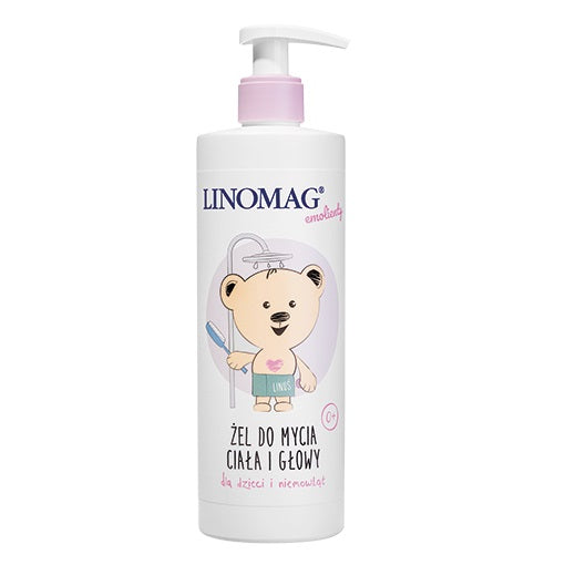 Linomag Żel do mycia ciała i głowy dla dzieci i niemowląt 400ml
