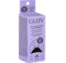 Glov Czepek satynowy chroniący kręcone i stylizowane włosy przed tarciem i puszeniem Black