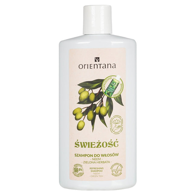 ORIENTANA Ajurwedyjski szampon do włosów Neem i Zielona Herbata 210ml